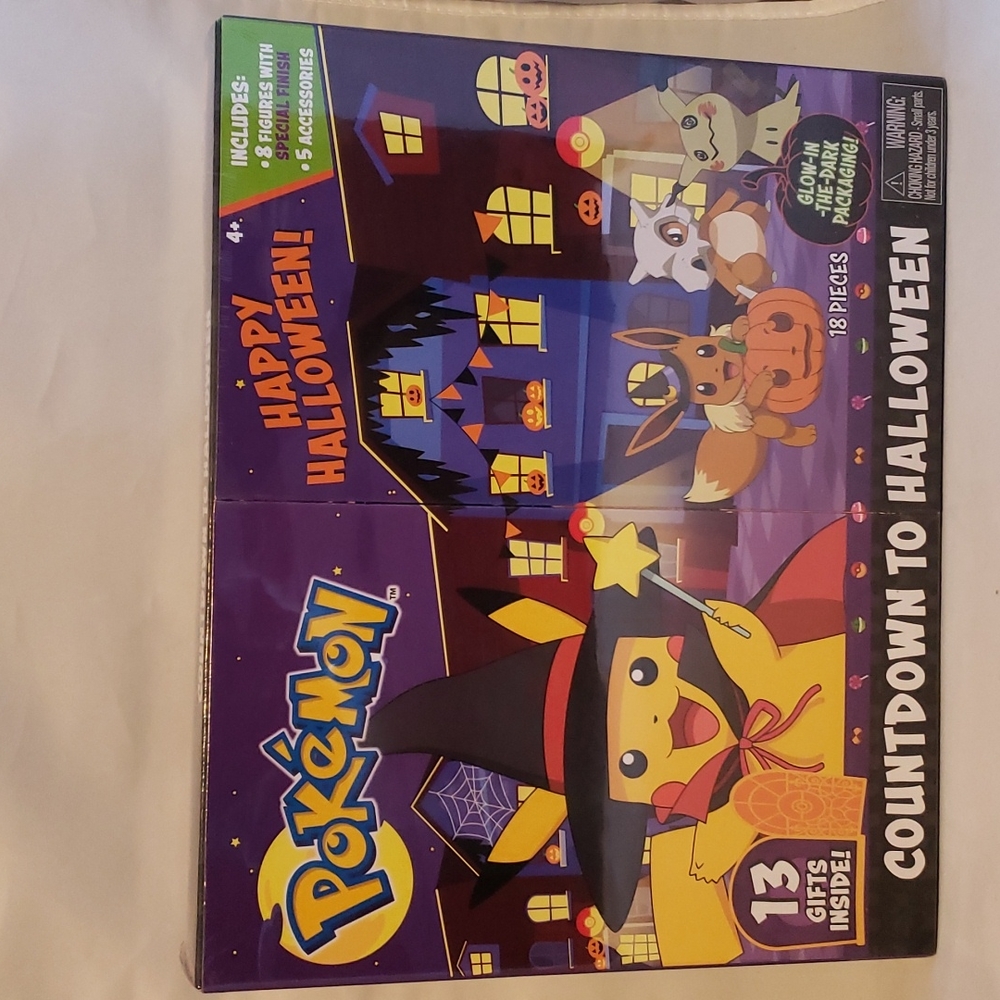 Countdown to Halloween Pokemon figure adventure calendar 2021